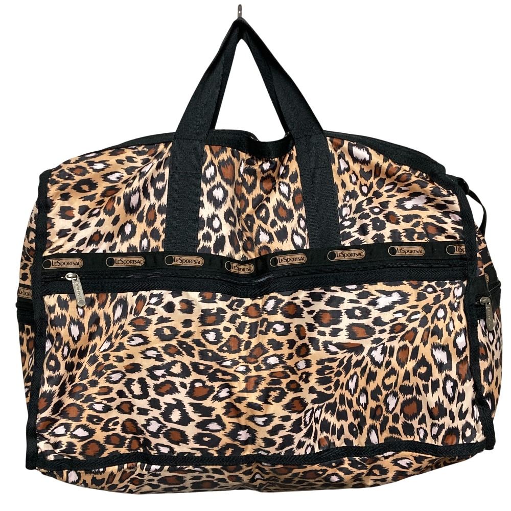 美品 LeSportsac レスポートサック レオパード柄 ウィークエンダーLG