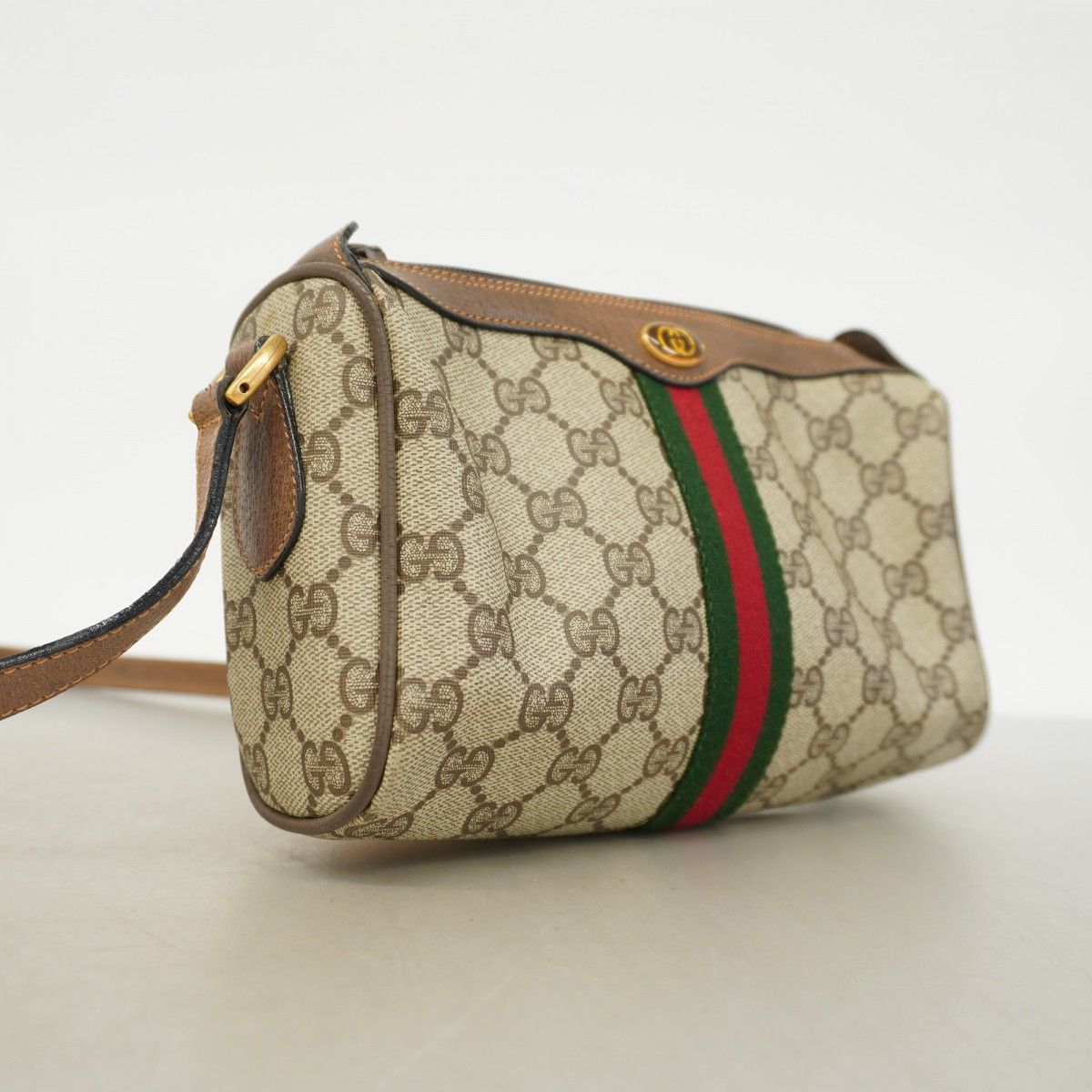 6ab1359-k】グッチ ショルダーバッグ GGスプリーム/シェリーライン