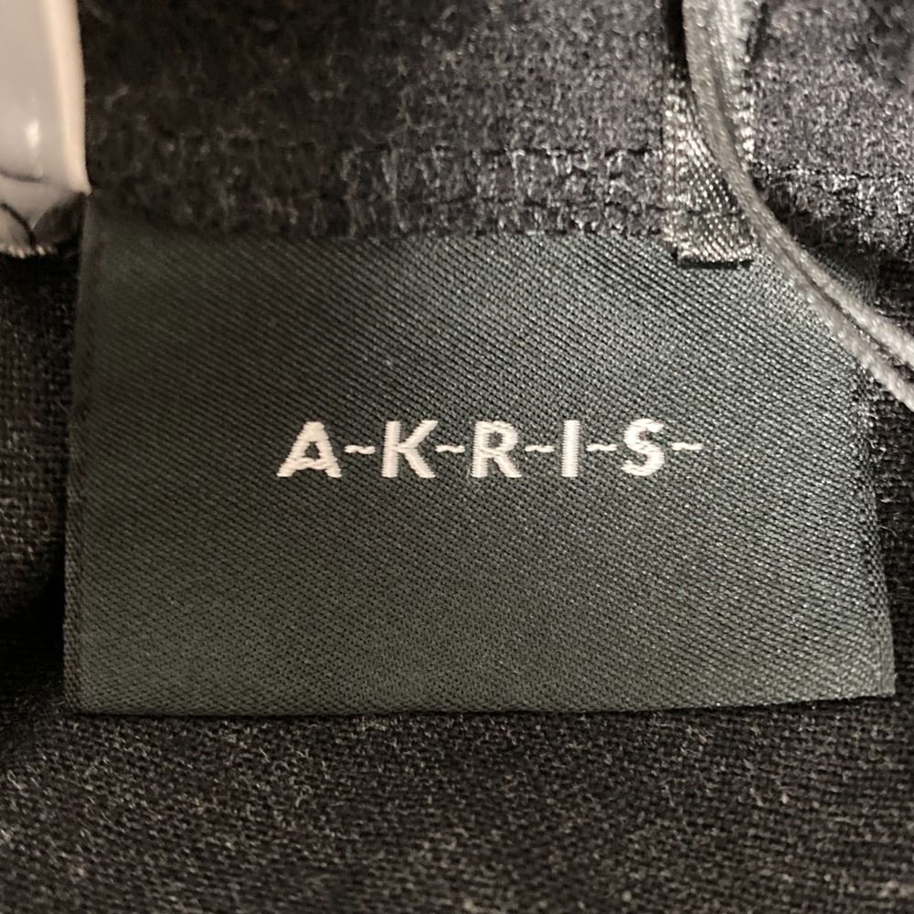 未使用 AKRIS アクリス ウールスラックスパンツ サイズF グレー