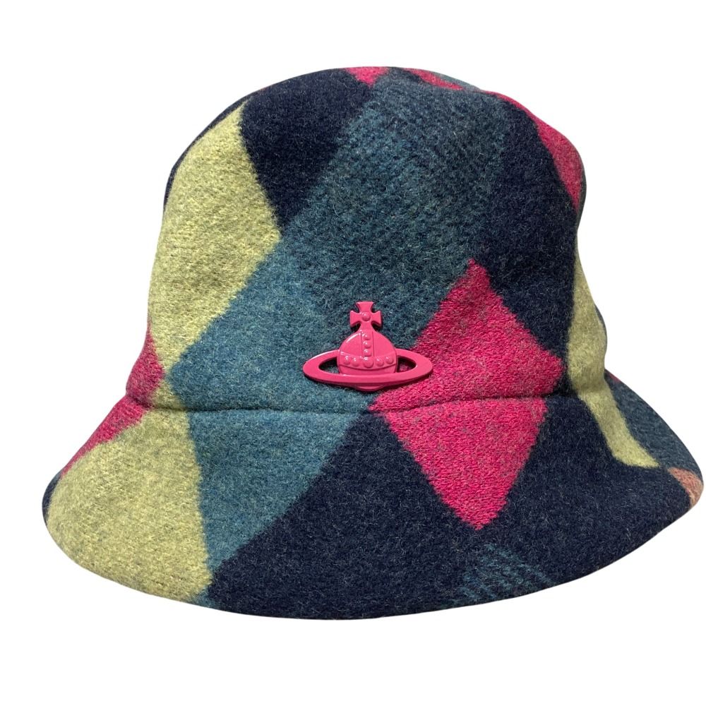VIVIENNE Westwood ウール ハット　サイズS〜M 美品 Vivienne Westwood ヴィヴィアンウエストウッド アーガイル