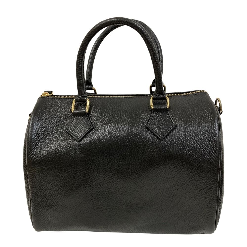 オウレンティ シボレザー 2 WAY ミニボストンバッグ ショルダーバッグ ブラック レディース 古着