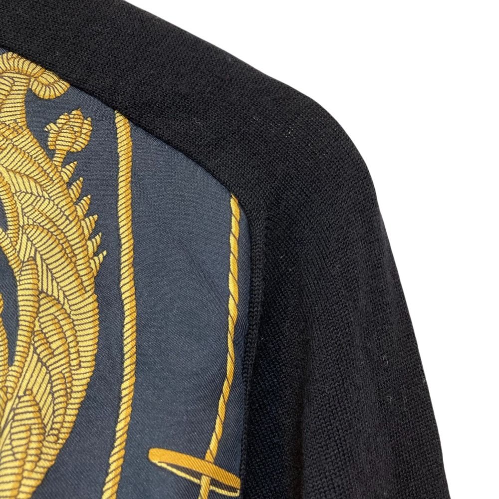 美品 HERMES エルメス ヴィンテージ ツイルレーヌ セリエボタン ニット