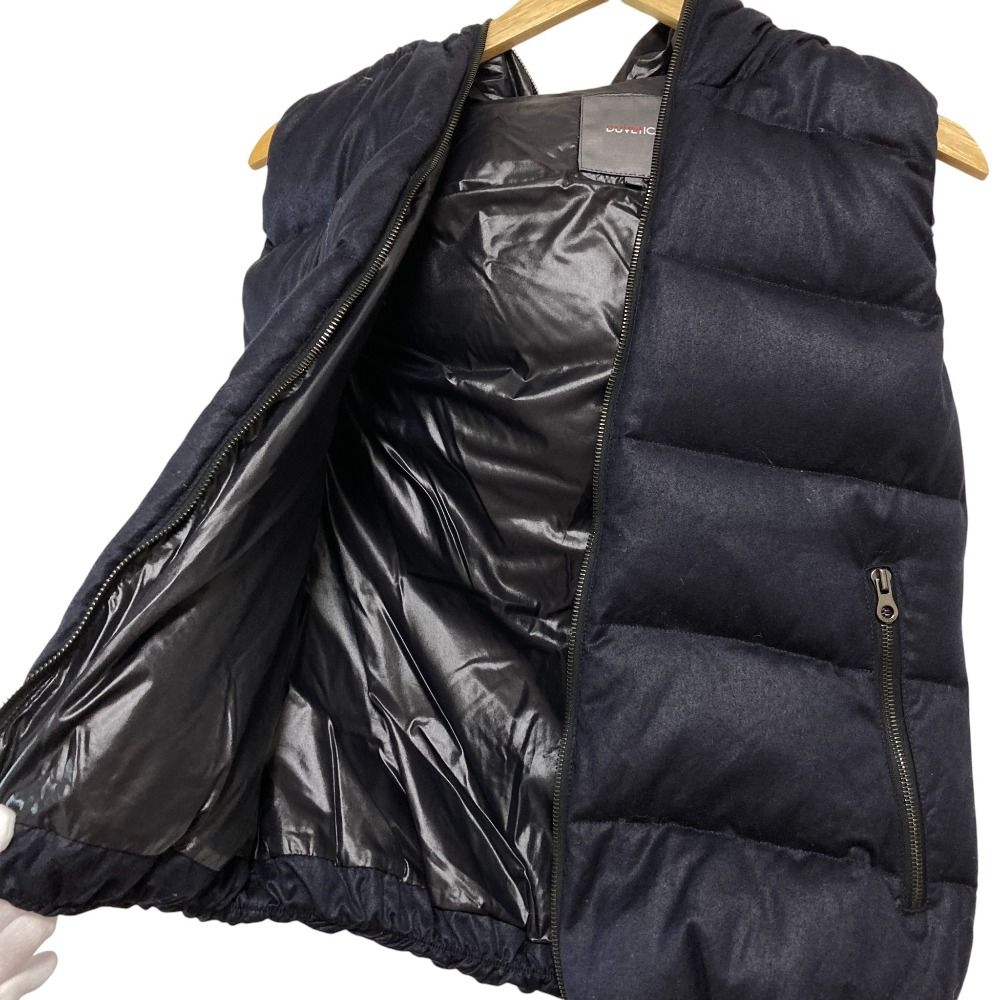 美品 デュベティカ ダウンベスト FEBEDUE 紺 40 レディースL 544 美品 デュベティカ ダウンベスト FEBEDUE 紺 40 レディースL 544