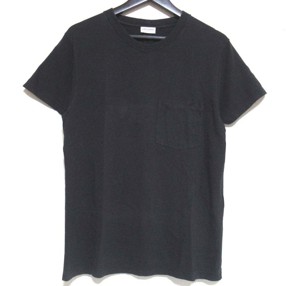 良品 SAINT LAURENT PARIS サンローランパリ カサンドラロゴ刺繍 胸