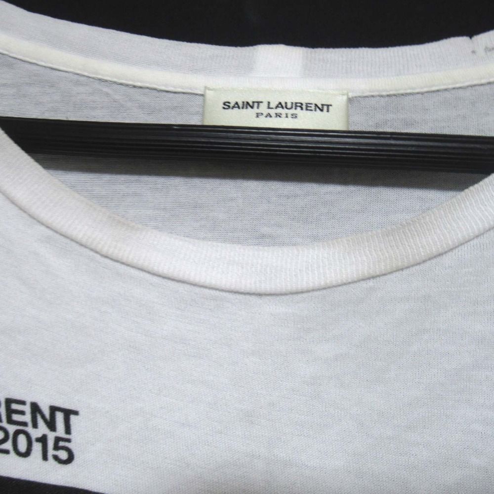 SAINT LAURENT PARIS サンローランパリ エディ期 プリント 半袖 T