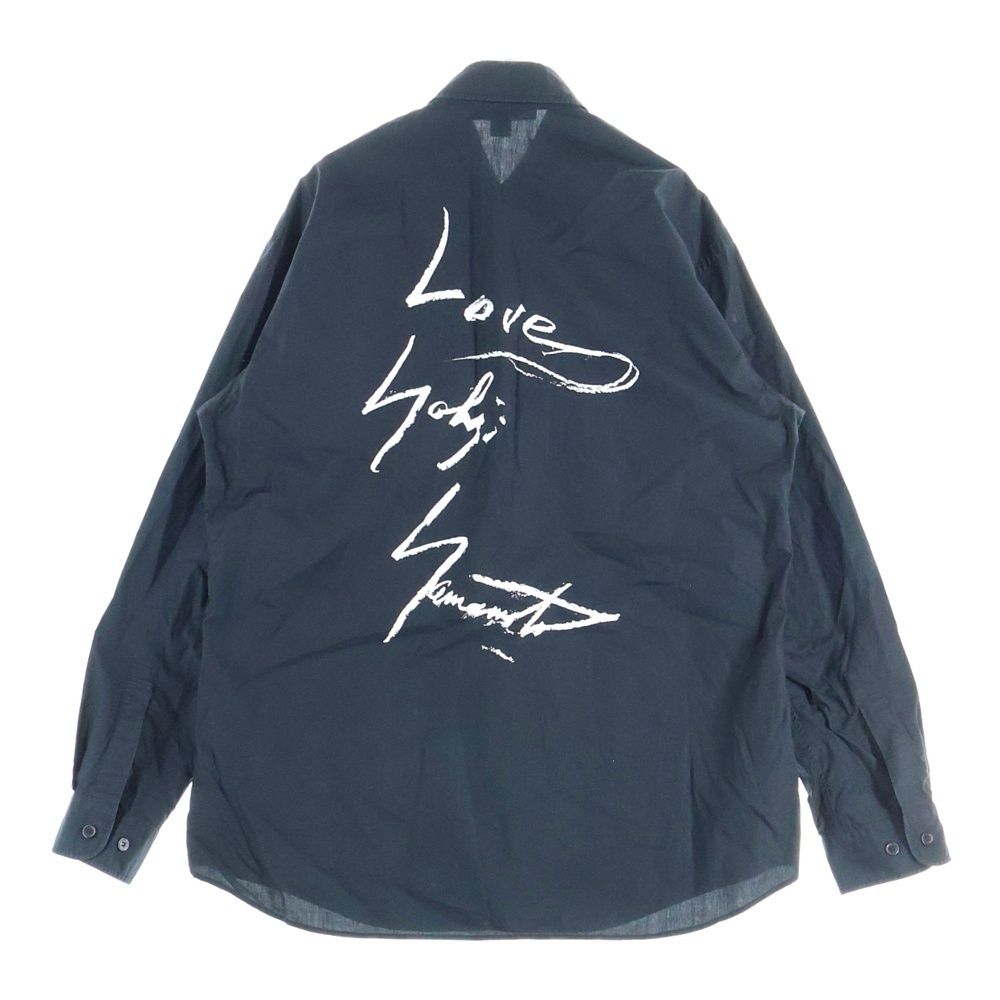 Y-3 (ワイスリー) YOHJI SHIRT バックプリント コットン ヨウジ 長袖