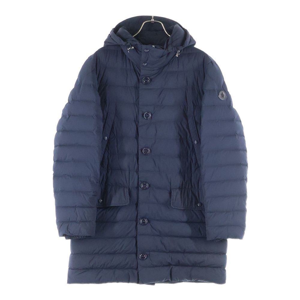 MONCLER モンクレール 20 SS ARNAUD アルノー 袖ロゴジップアップダウンジャケット ダウンコート ネイビー