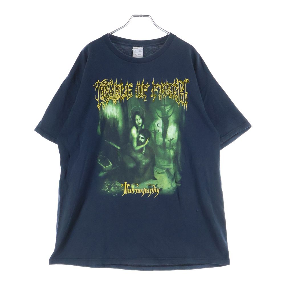 VINTAGE ヴィンテージ 00 s CRADLE OF FIFTH THORNOGRAPHY METAL TEE クレイドルオブフィフス ソーノグラフィ メタルプリント 両面プリント半袖Tシャツカットソー ブラック