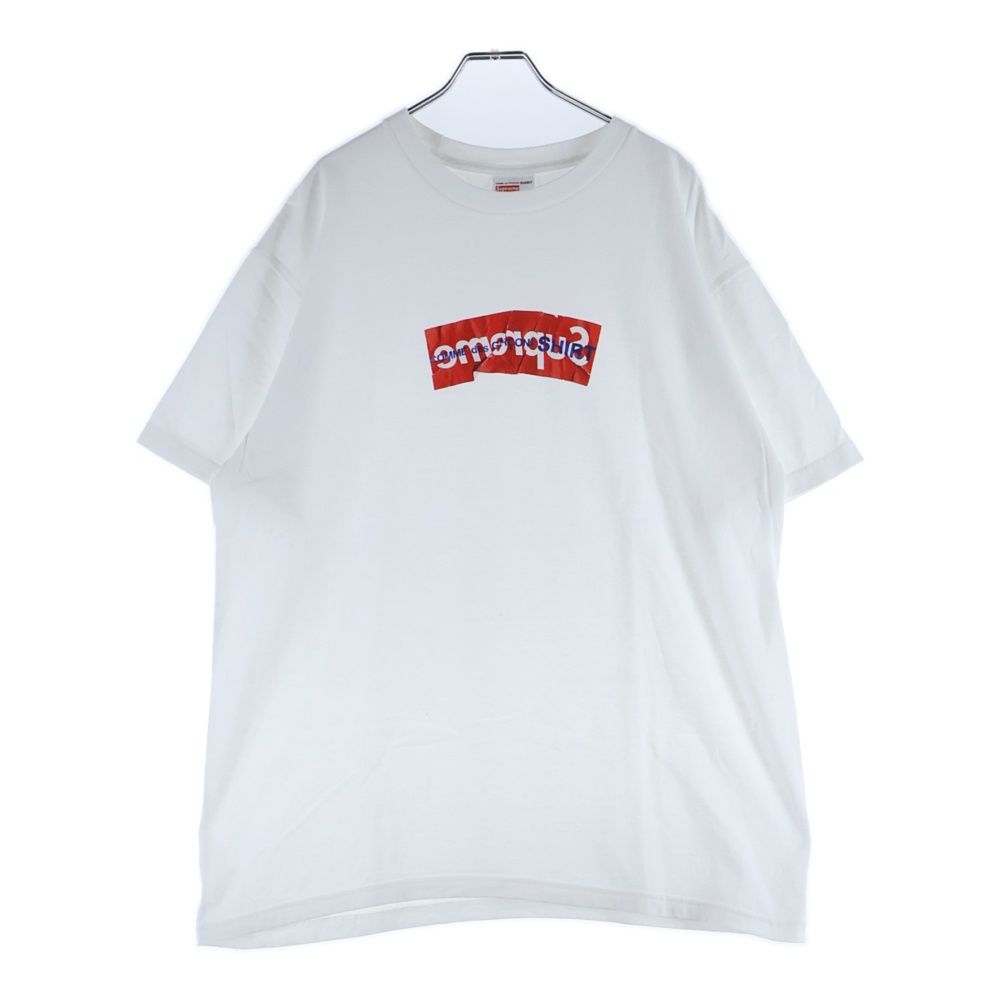 シュプリーム  コムデギャルソンシャツ サイズ:L  17SS  Box Logo Tee ペーパーアートボックスロゴTシャツ 中古 SB01 SUPREME (シュプリーム) 17SS Comme des Garcons SHIRT Box Logo Tee