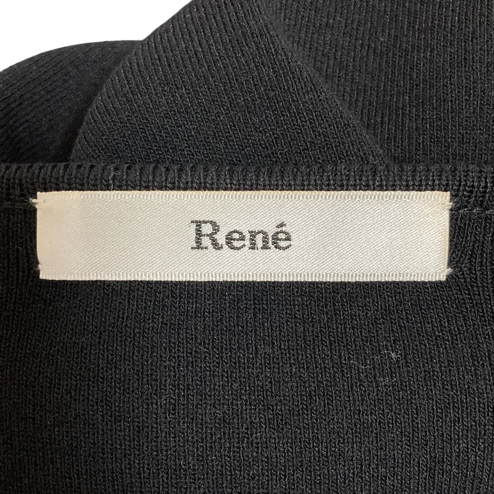 美品 Rene ルネ ジップ ニットジャケット カーディガン サイズ36