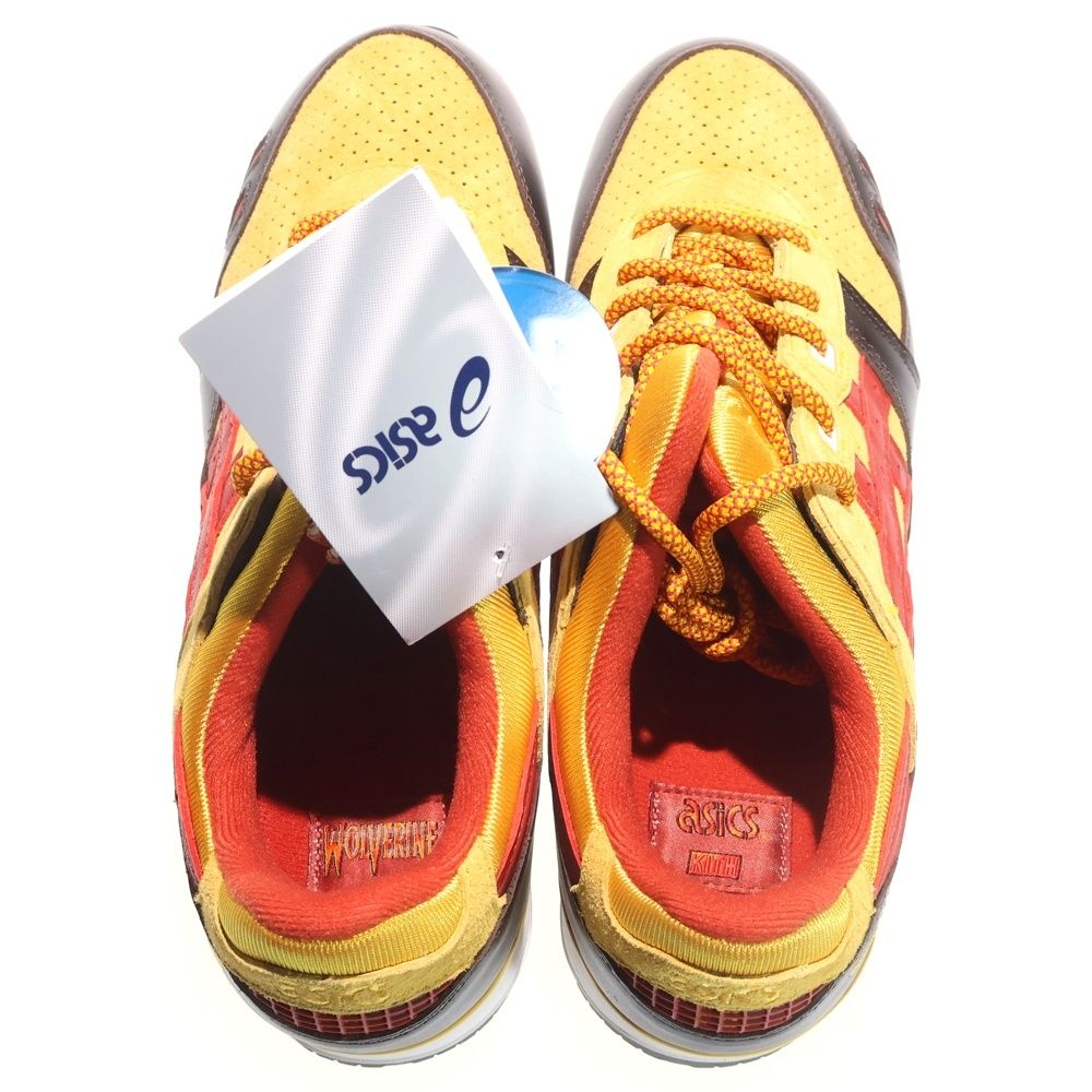  ASICS アシックス KITH×MARVEL X-MEN GEL-LYTE III F 460323 キス マーベル ウルヴァリン ゲルライト3 リマスタード ローカットスニーカー イエロー US 8.5|26.5 cm スニーカー 靴