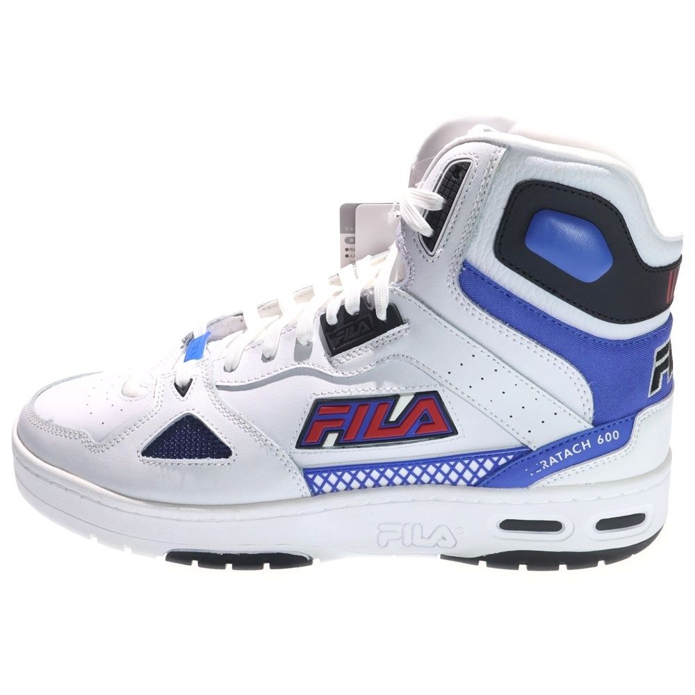 FILA フィラ 600 HI F 0554-0125 ハイカットスニーカー ホワイト|ブルー US 11|29.0 cm