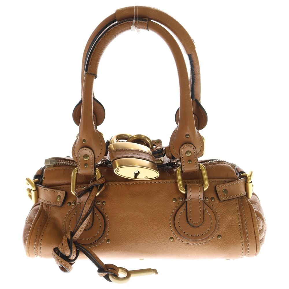 Chloe (クロエ) ミニパディントン レザー ハンドバッグ ブラウン