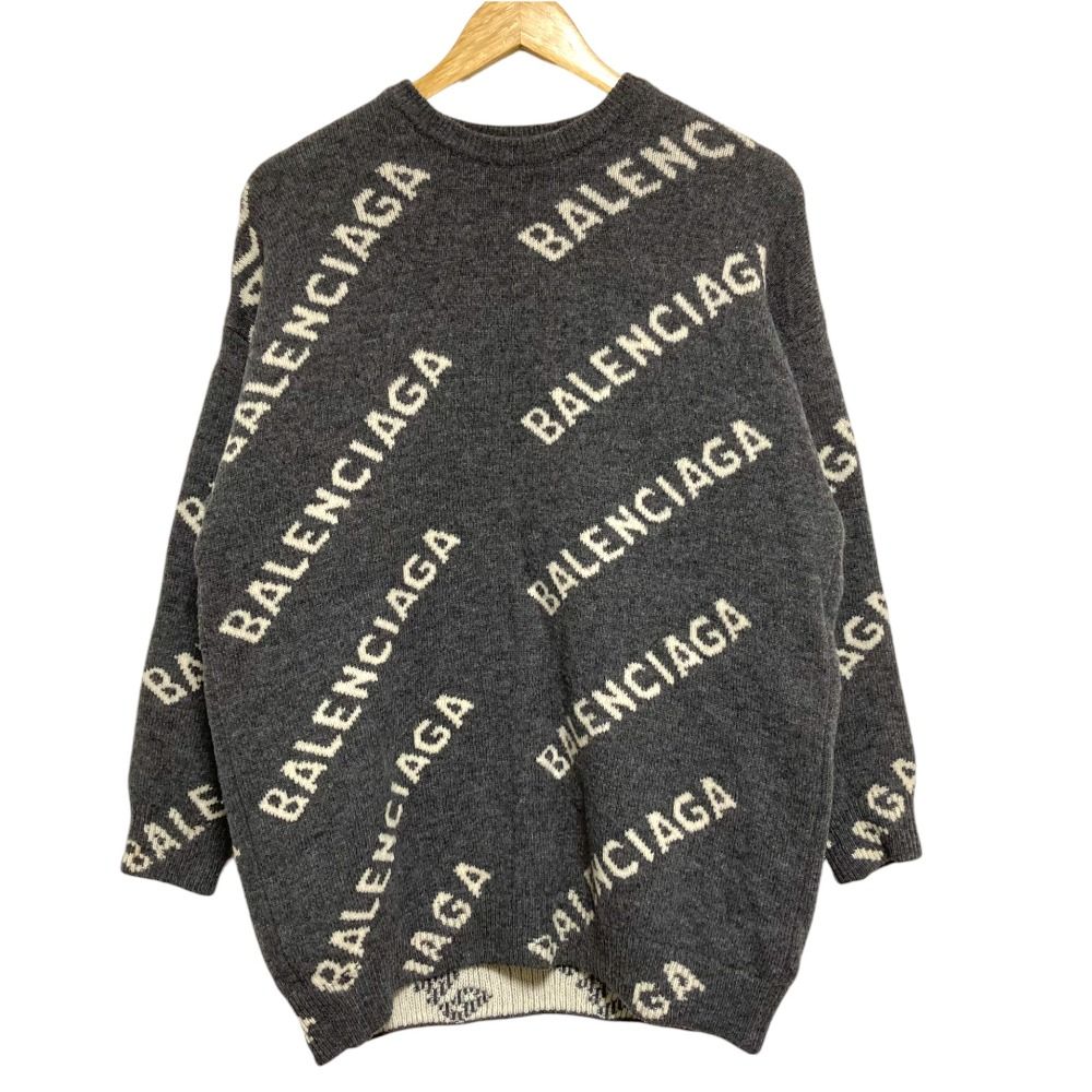 BALENCIAGA バレンシアガ ニット・セーター レディース 【古着】【中古】 美品 BALENCIAGA バレンシアガ Logo Knit Sweater ロゴニットセーター