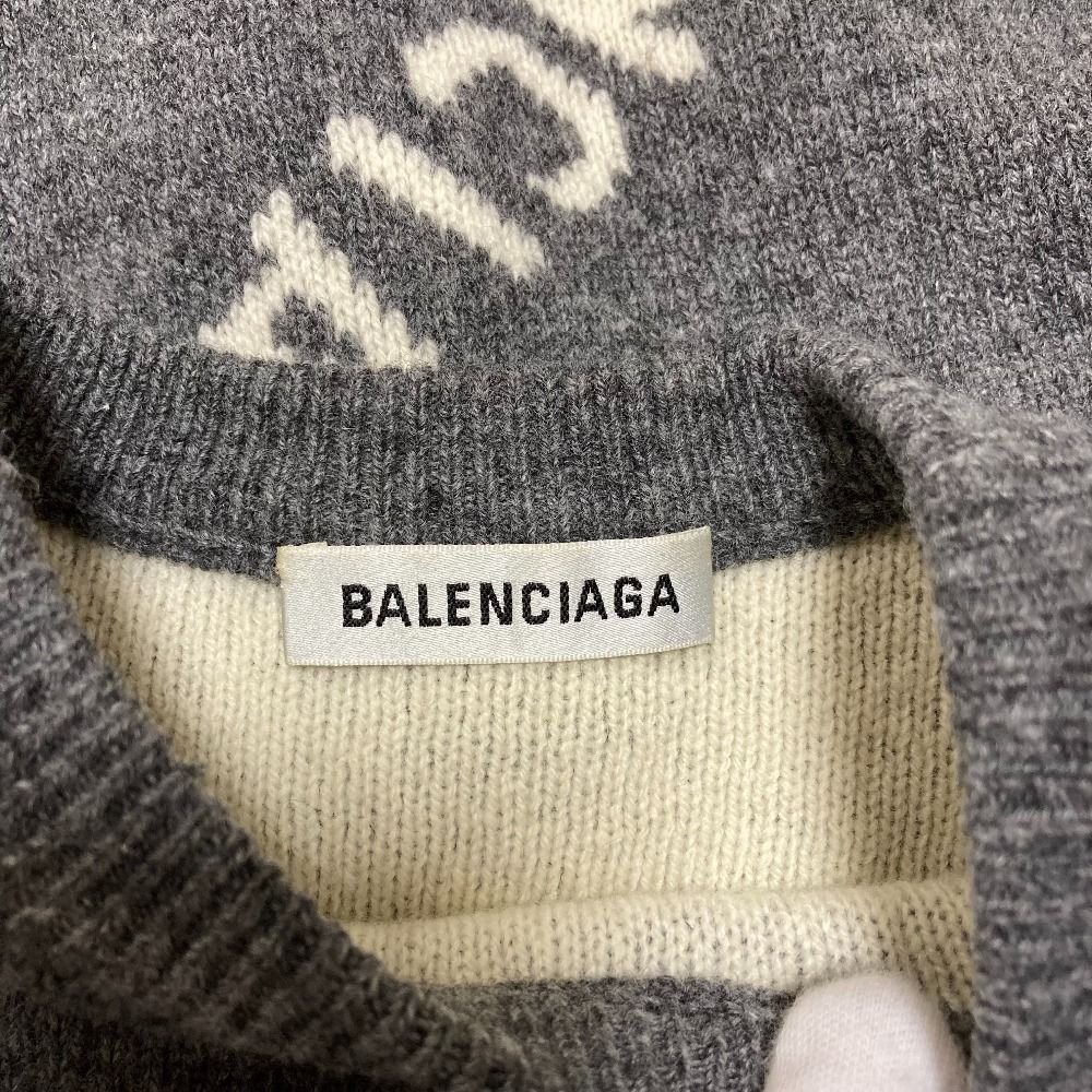 BALENCIAGA ロゴニットセーター 美品 BALENCIAGA バレンシアガ Logo Knit Sweater ロゴニットセーター