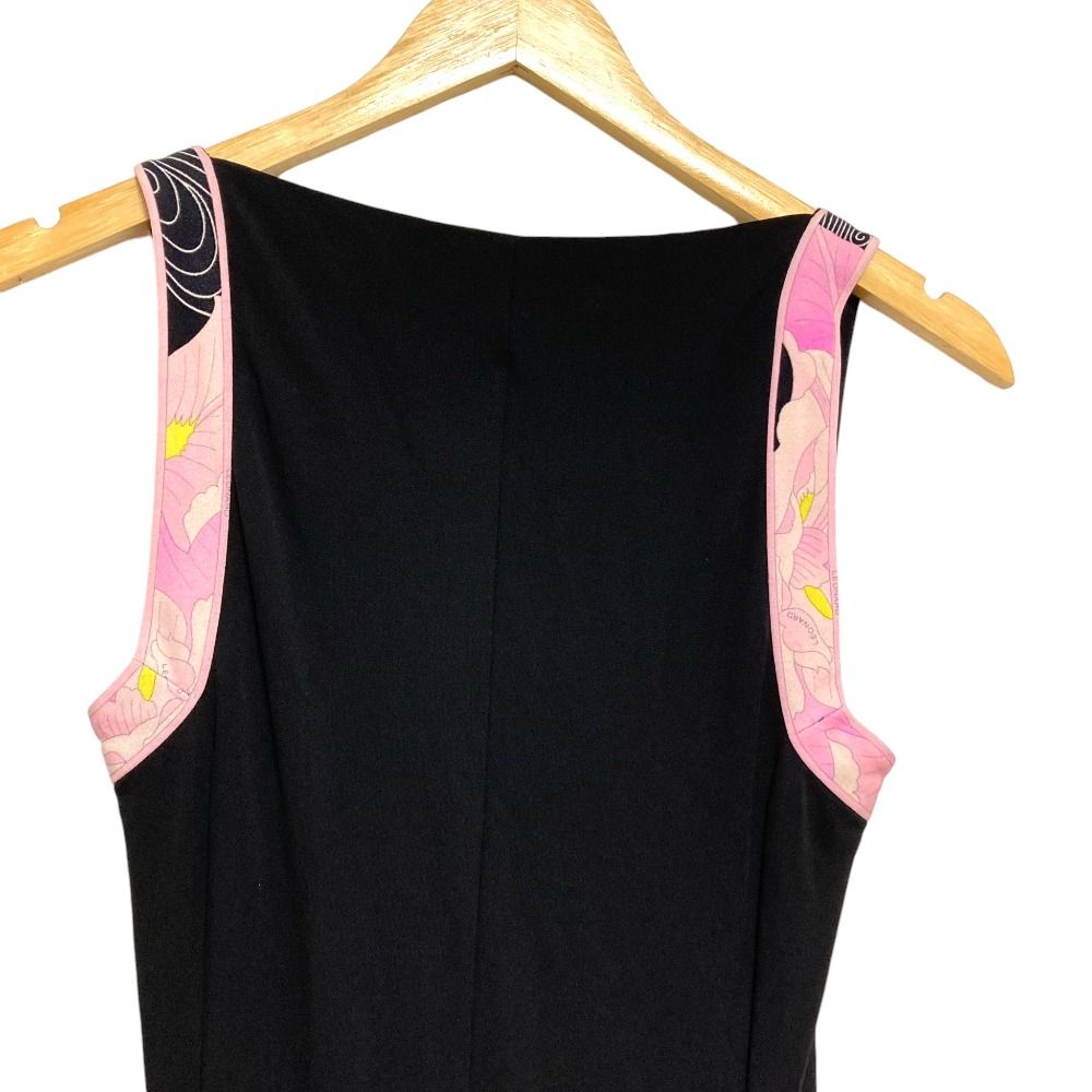 LEONARD フラワープリント ノースリーブベスト　レオナール LEONARD フラワープリント ノースリーブベスト レオナール Leonard