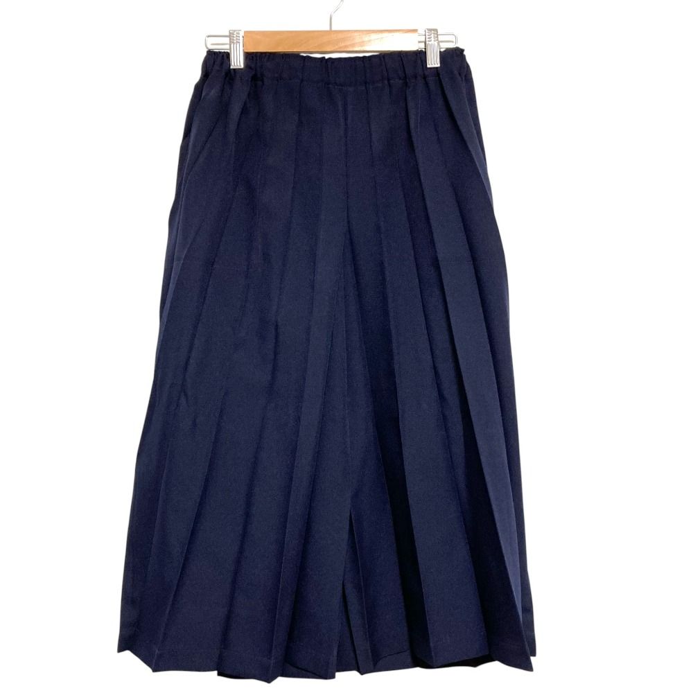 me ISSEY MIYAKE ミーイッセイミヤケ プリーツ ワイドパンツ ネイビー レディース 古着
