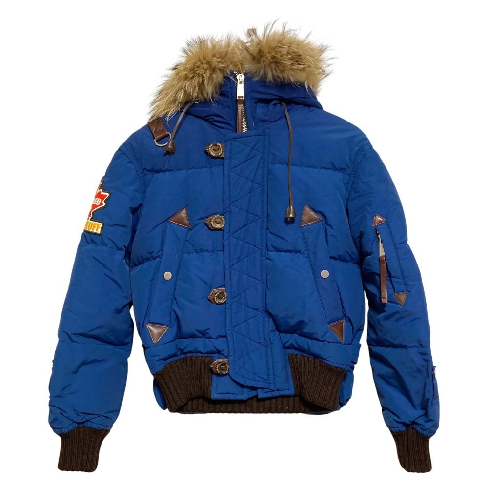 ディースクエアード ナイロン ダウンジャケット サイズ40 ブルー レディース 古着