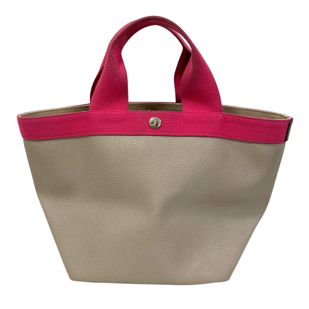 Herve Chapelier エルベシャプリエ 707 GP リュクスライン 舟型 トートバッグ M マスティック フューシャ レディース 古着