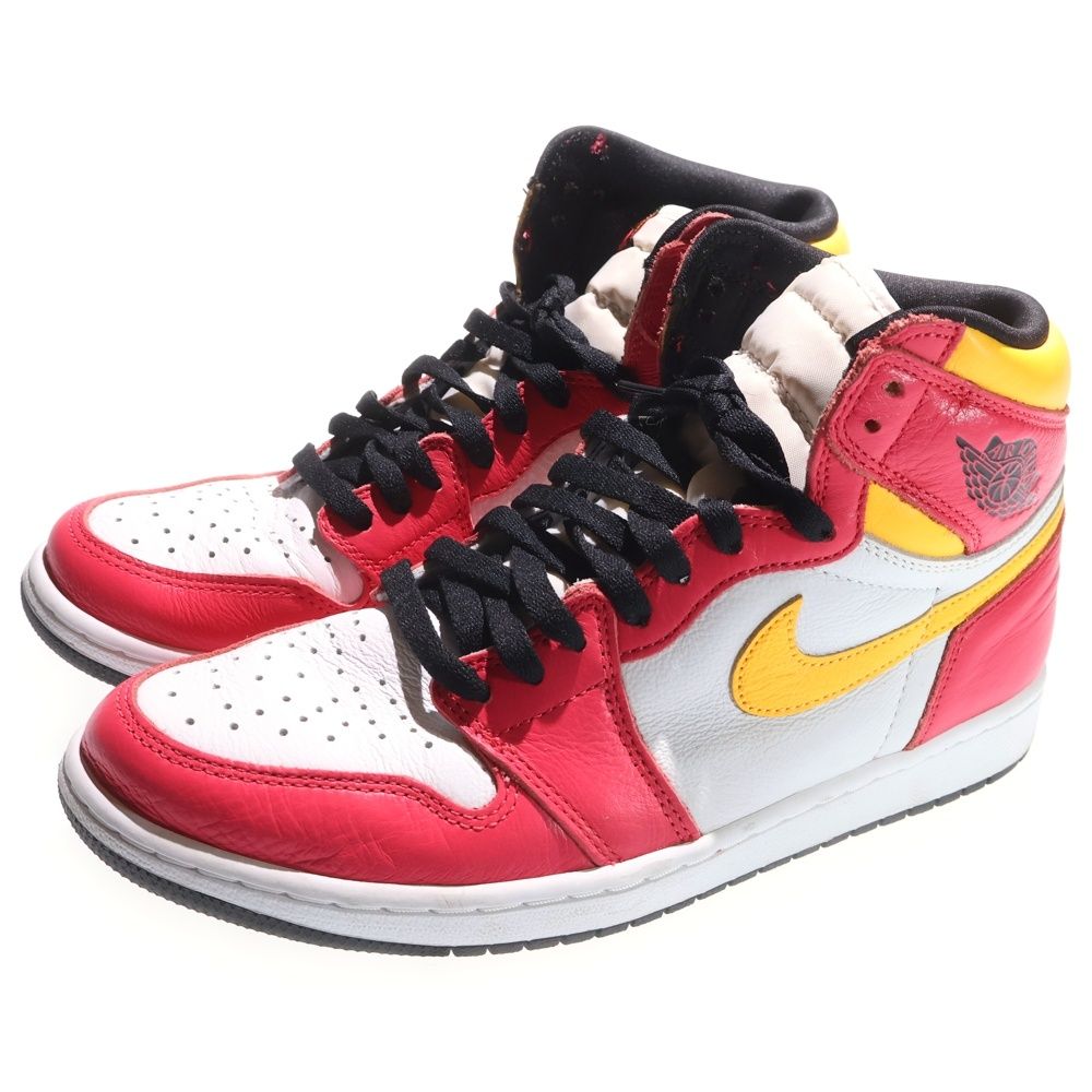 NIKE ナイキ AIR JORDAN 1 RETRO HIGH OG LIGHT FUSION RED エアジョーダン1 レトロ ライトフュージョン レッド ハイカットスニーカー US 10|28 cm 555088-603