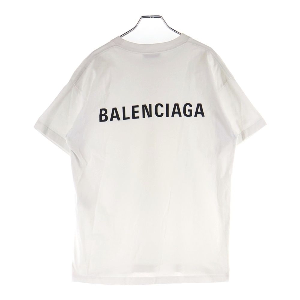 BALENCIAGA バレンシアガ　スタンプ　ロゴ　Tシャツ　新品未使用ホワイト BALENCIAGA (バレンシアガ) 20SS LOGO PRINT S/S TEE ロゴ クルー