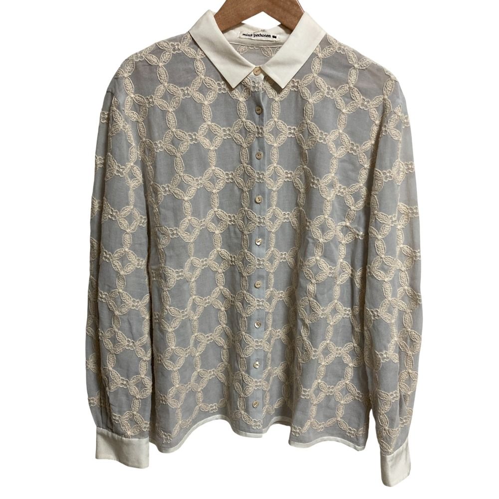 美品 23AW mina perhonen ミナペルホネン hanaha シャツ ブラウス
