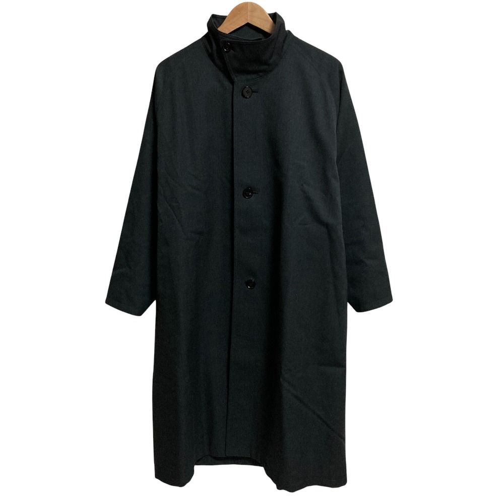 美品 CABaN キャバン ウールギャバジン スタンドカラーコート Sサイズ