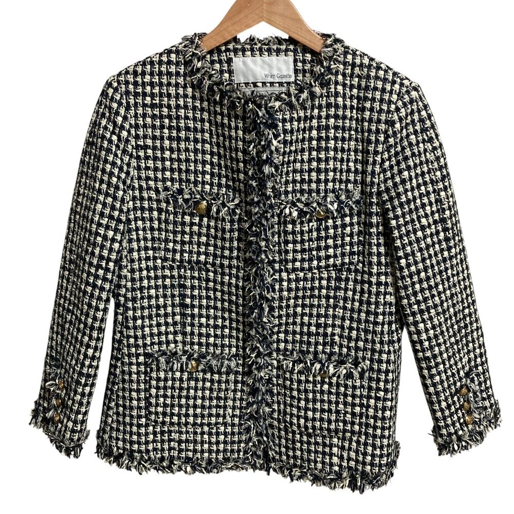 美品 23SS Whim Gazette ウィムガゼット リントン ツイードジャケット