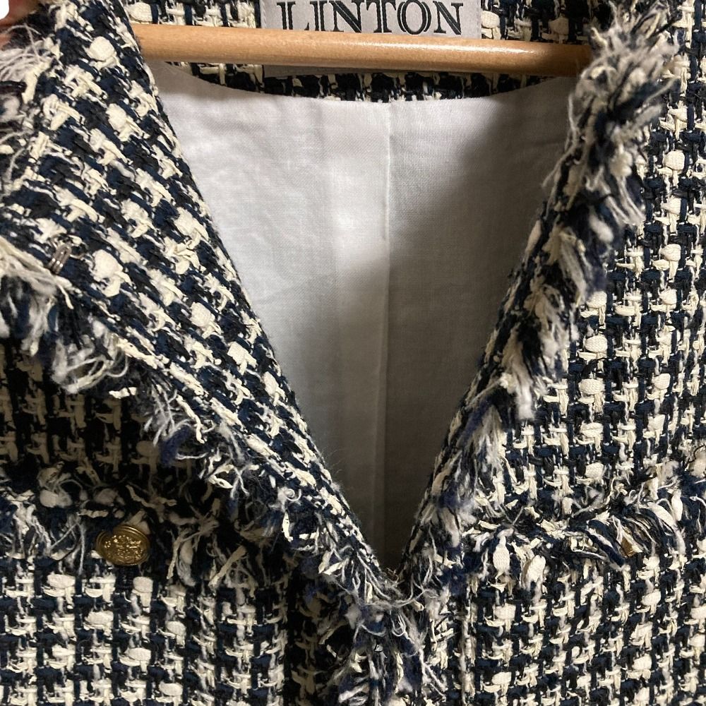 美品 23SS Whim Gazette ウィムガゼット リントン ツイードジャケット