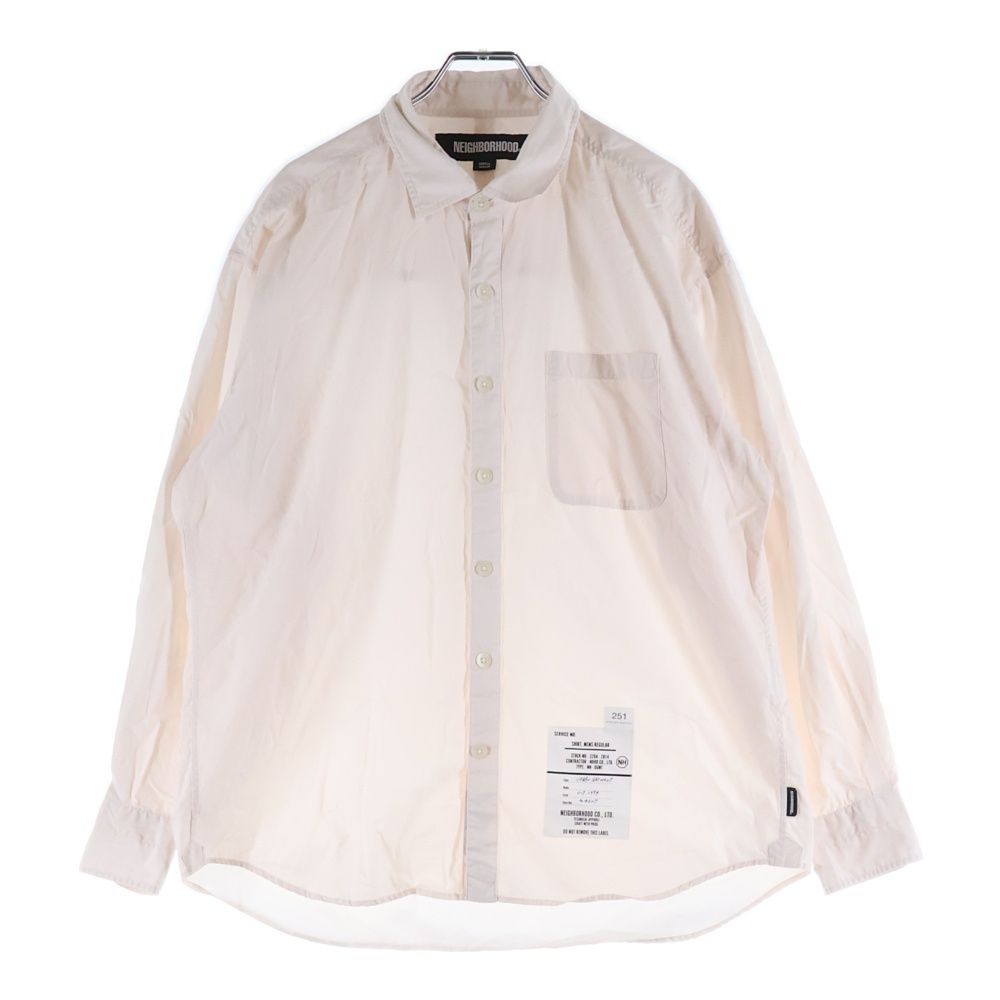 ネイバーフッド 25 SS TRAD SHIRT LS トラッド 長袖シャツ ピンク 251 SPNH-SHM 01