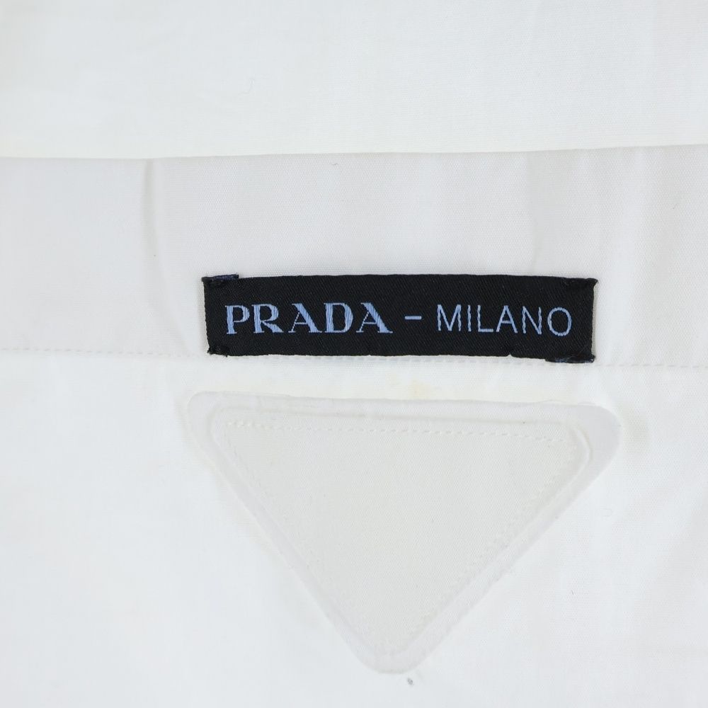 PRADA (プラダ) 23SS トライアングルロゴ コットン ボーリング 半袖
