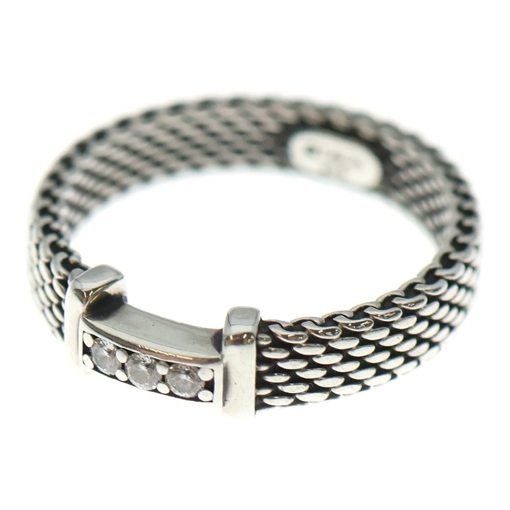 TIFFANY - Co. ティファニー サマセット 3 Pダイヤ リング 指輪 シルバー SV 925 2.1 g