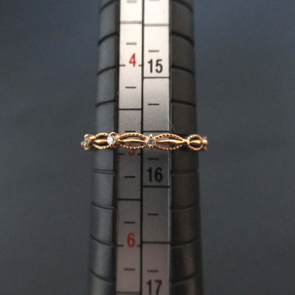 中古品 agete アガット K10ゴールド トパーズ ガーネットリング 9号 新品】 agete アガット K10 ゴールドリング トパーズ ガーネット