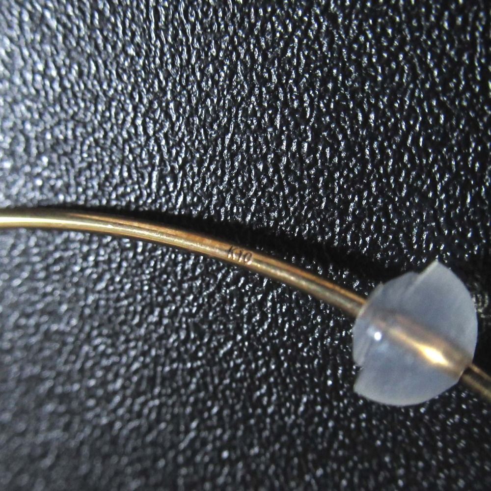 美品 Hirotaka ヒロタカ K10 パール チェーンピアス 片耳用 イエロー