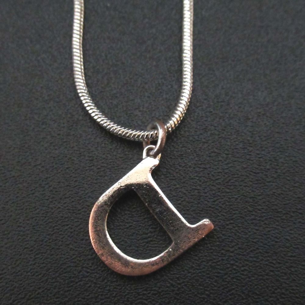 良品 Christian Dior クリスチャンディオール Dロゴ スネークチェーン