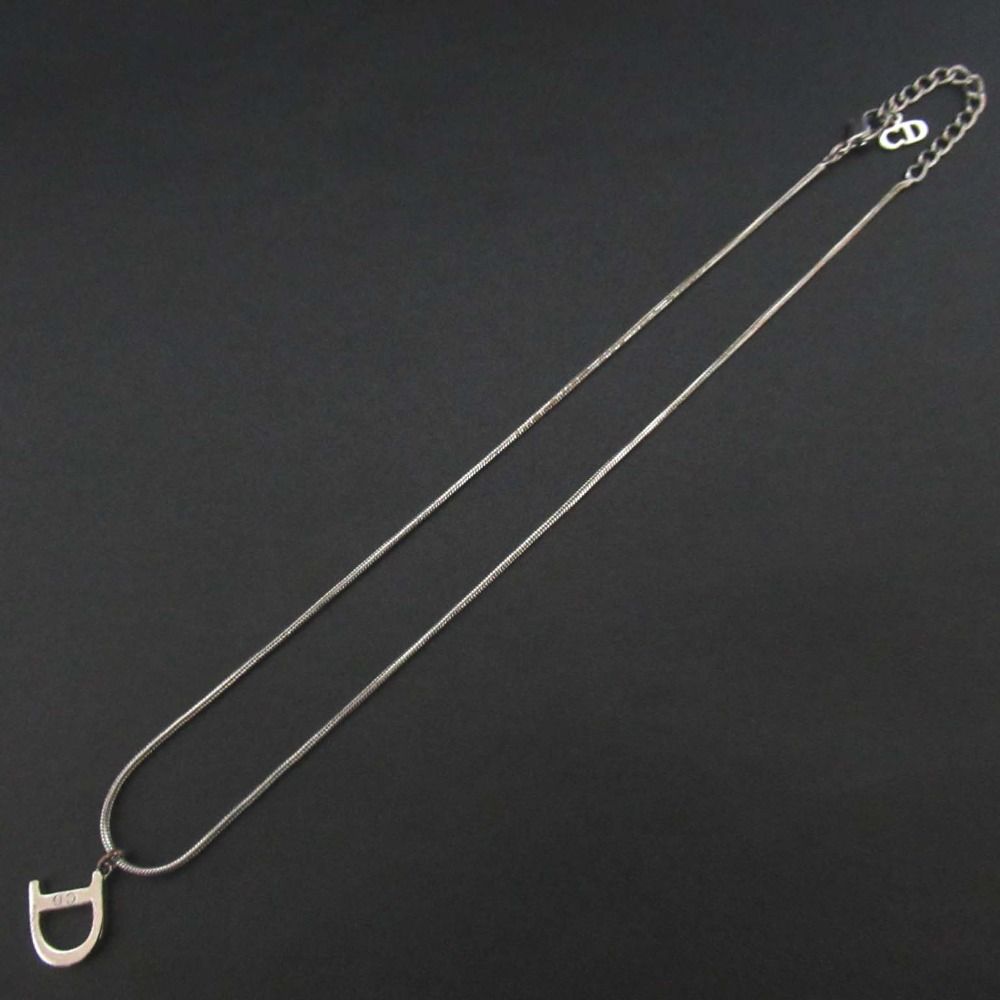 良品 Christian Dior クリスチャンディオール Dロゴ スネークチェーン