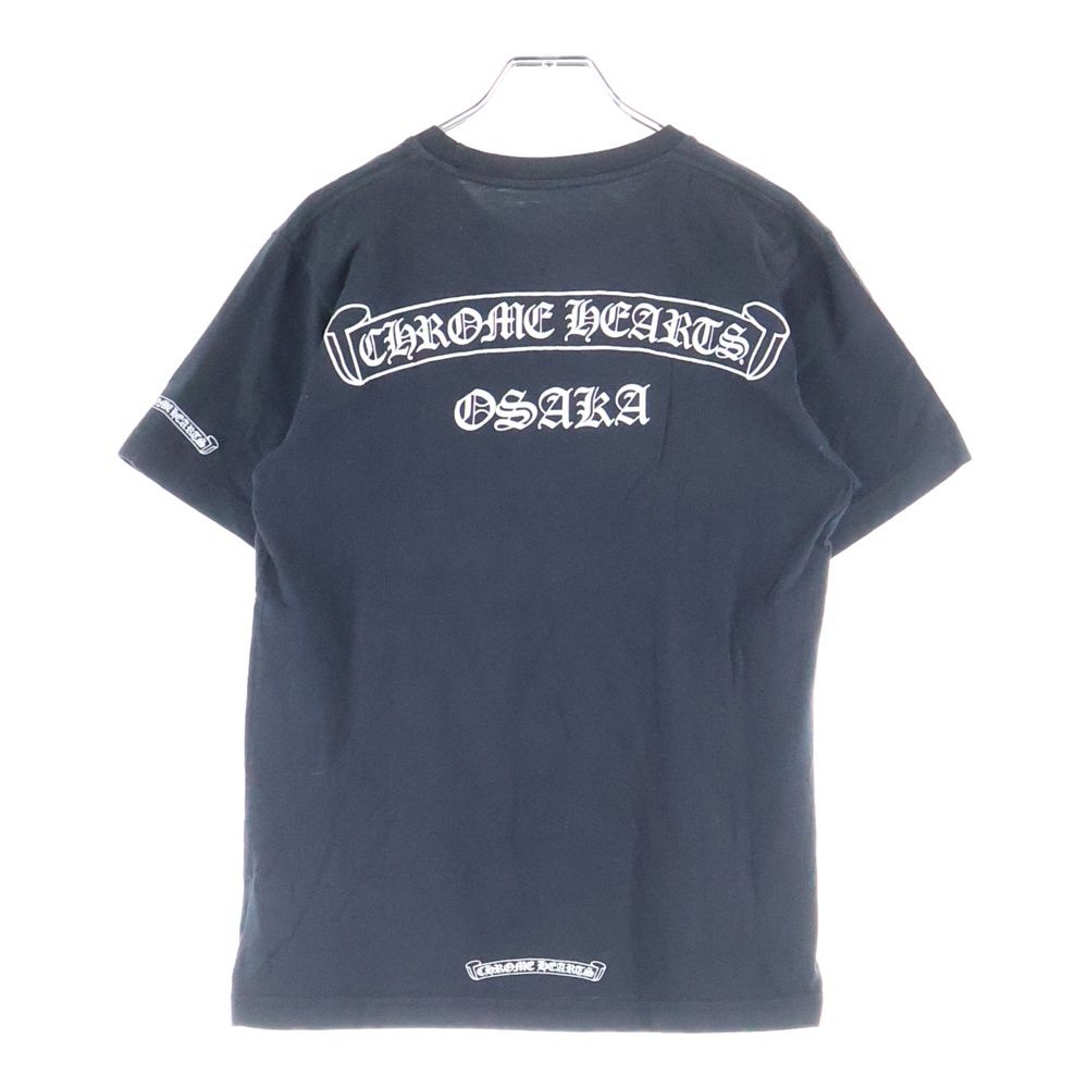 CHROME HEARTS クロムハーツ Osaka Scroll Label Logo Tee 大阪 大阪スクロールラベルロゴ ポケット付き 半袖Tシャツ ブラック