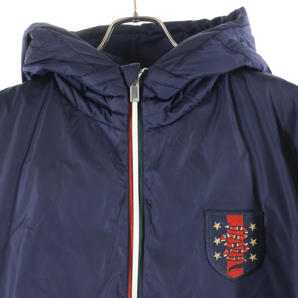 GUCCI　グッチ　ダウン　アウター　スネーク　ヘビ　蛇　メンズ　レディース　紺 コメ兵｜グッチ GUCCI ダウンジャケット｜GUCCI｜レディース