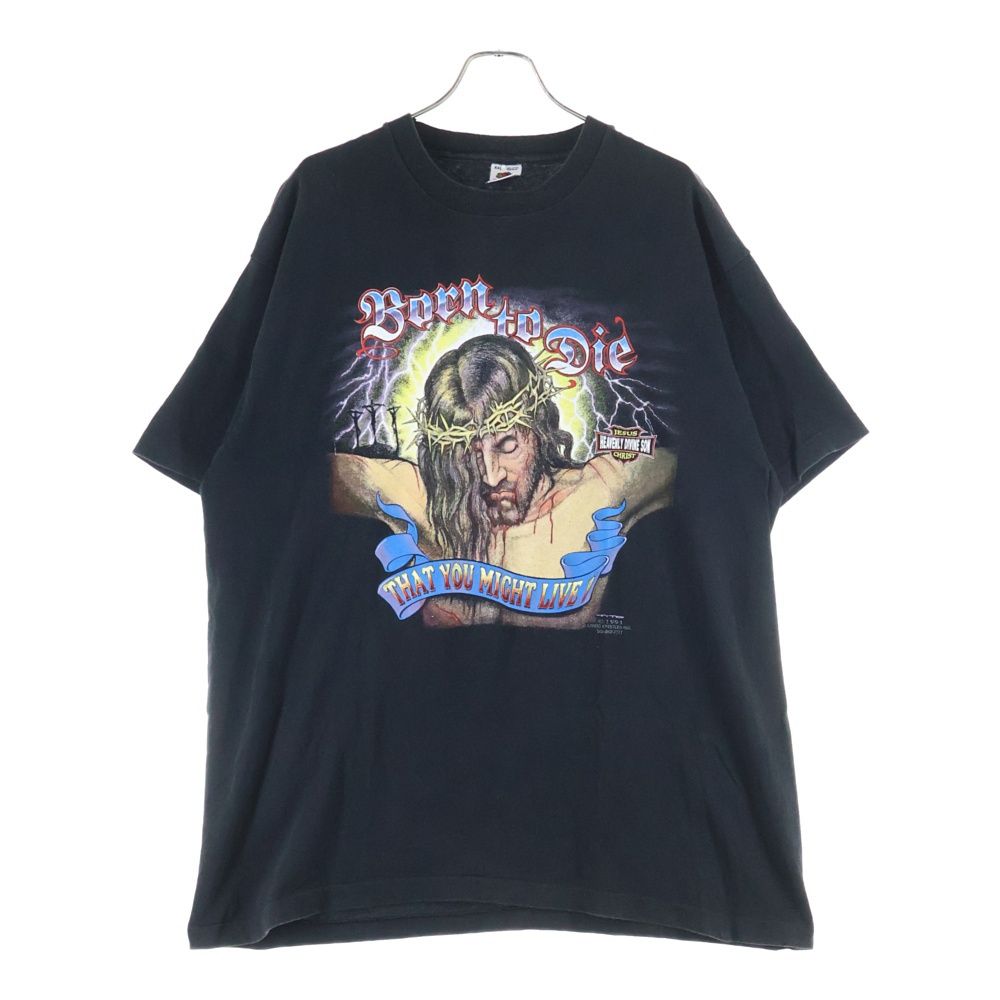 VINTAGE(ヴィンテージ) 90S THE MASK STING ザ マスク プリント 半袖Tシャツ ブラック VINTAGE(ヴィンテージ)  サイズ:XL 90s SID シド Tシャツ 半袖カットソーブラック【中古】【程度B】【カラーブラック】【オンライン限定商品】 THE MASKヴィンテージTシャツ xlサイズ