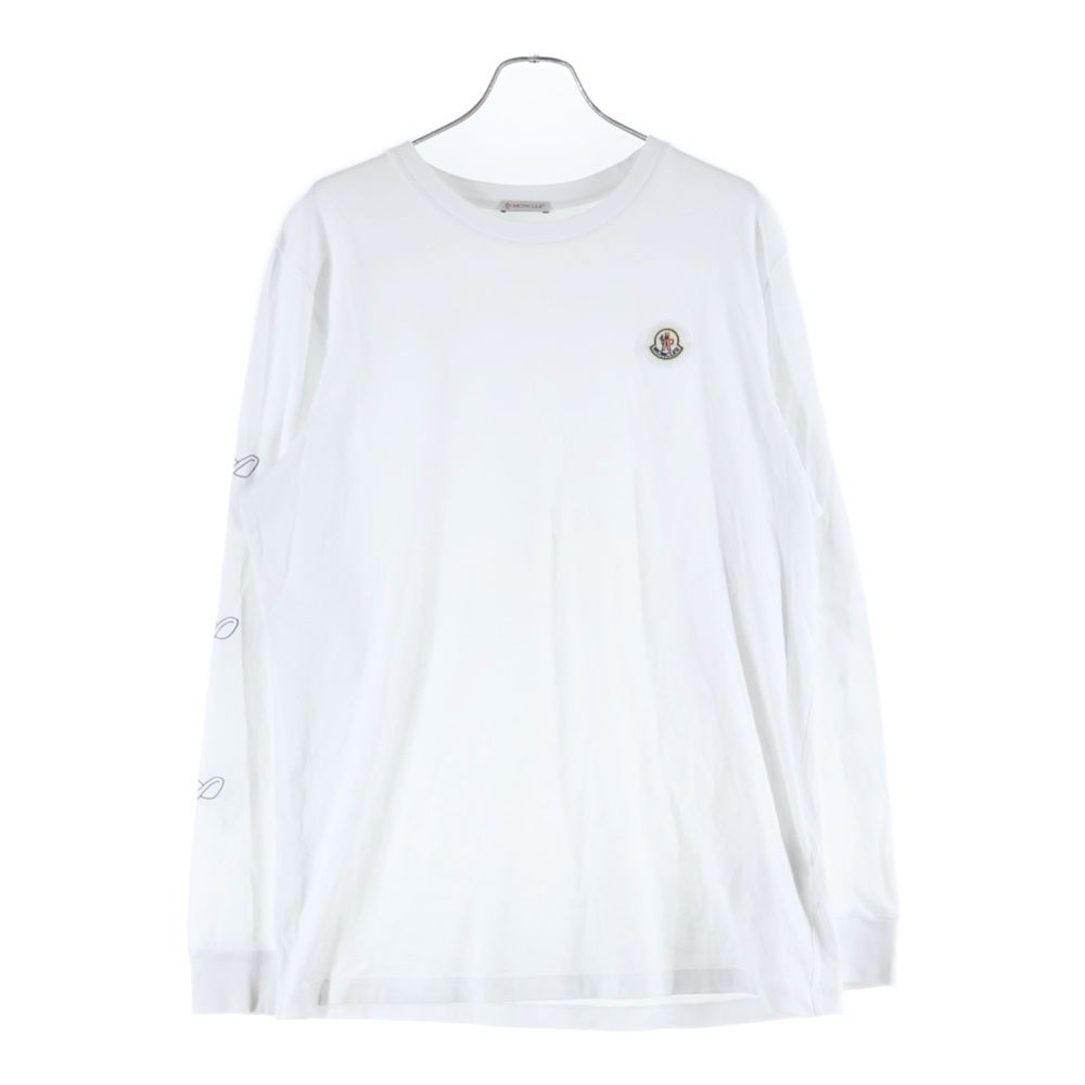 MONCLER (モンクレール) LS T-SHIRT スリーブプリント ロゴワッペン 