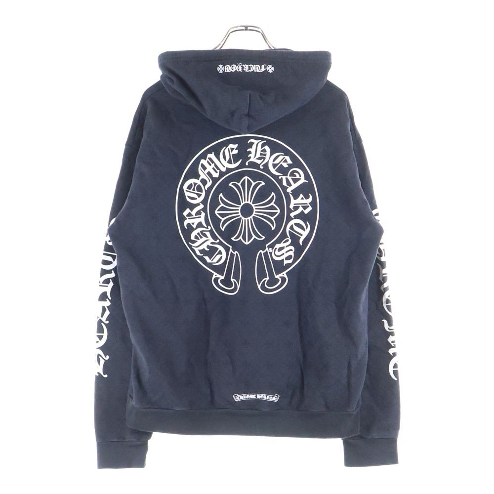 CHROME HEARTS (クロムハーツ) SWTSHRT HD ZIP CHプラス総柄プリント