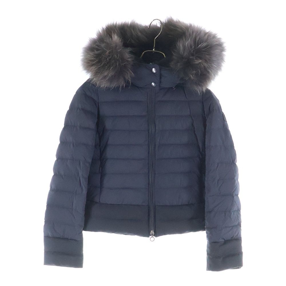 TATRAS タトラス 21 AW VARENA ファーフーデッド ナイロン ショート丈 ダウンジャケット レディース ブラック -D