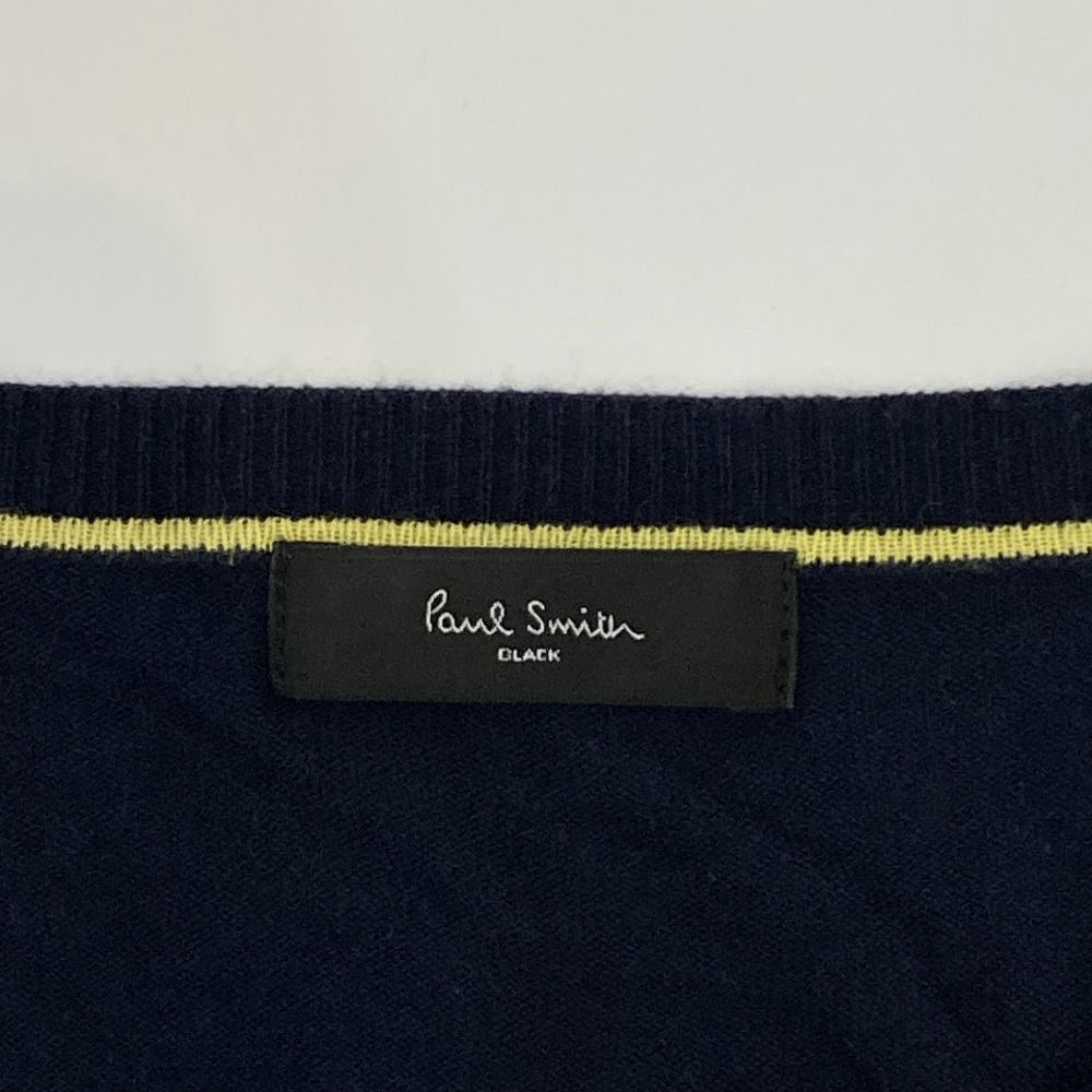 良品 Paul Smith ポールスミス ブラック マルチボーダー ニット