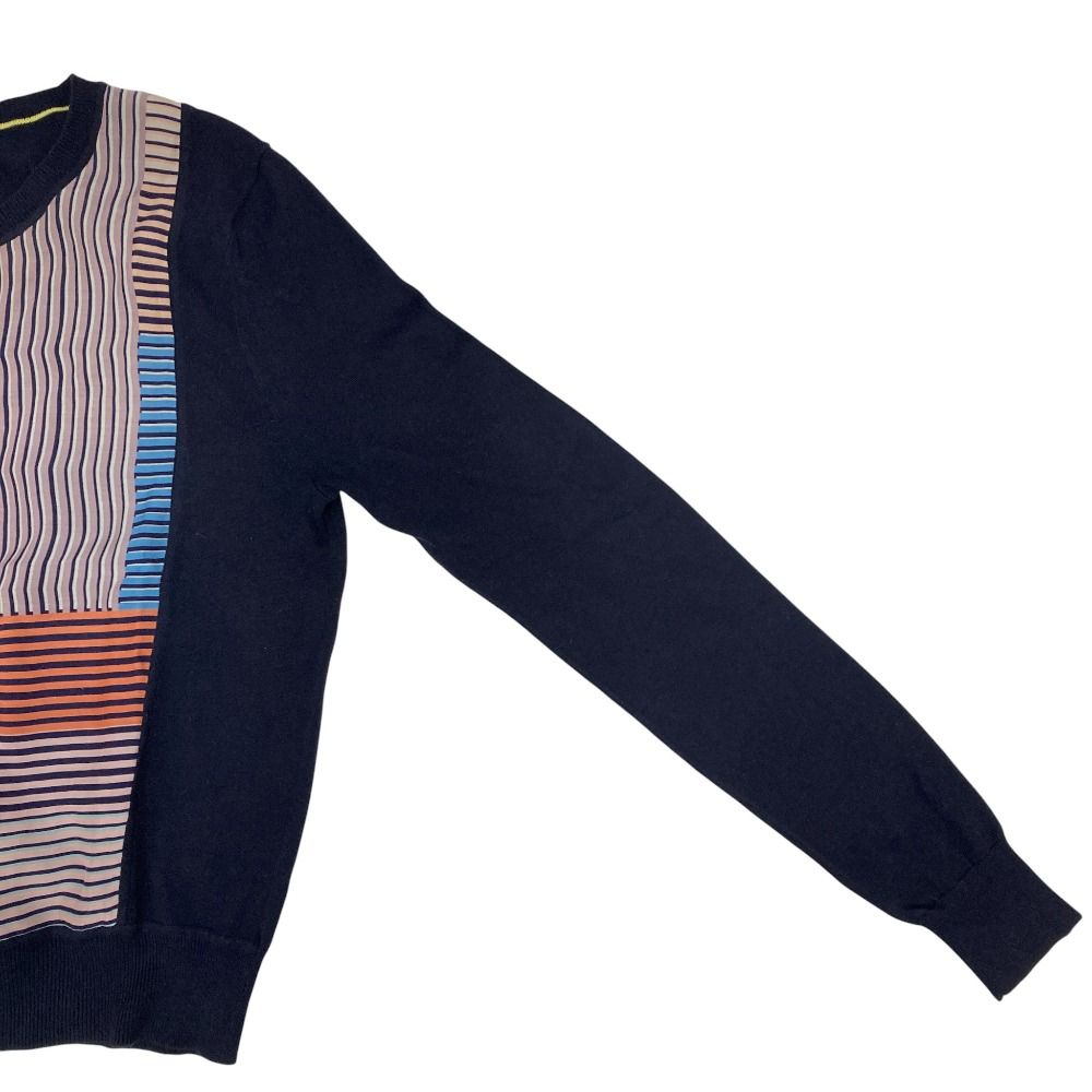 良品 Paul Smith ポールスミス ブラック マルチボーダー ニット