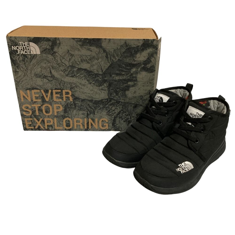 THE NORTH FACE ノースフェイス ヌプシ トラクション ライト 5 ウォータープルーフ チャッカ スニーカー NF 51986 24 cm ブラック メンズ レディース 古着