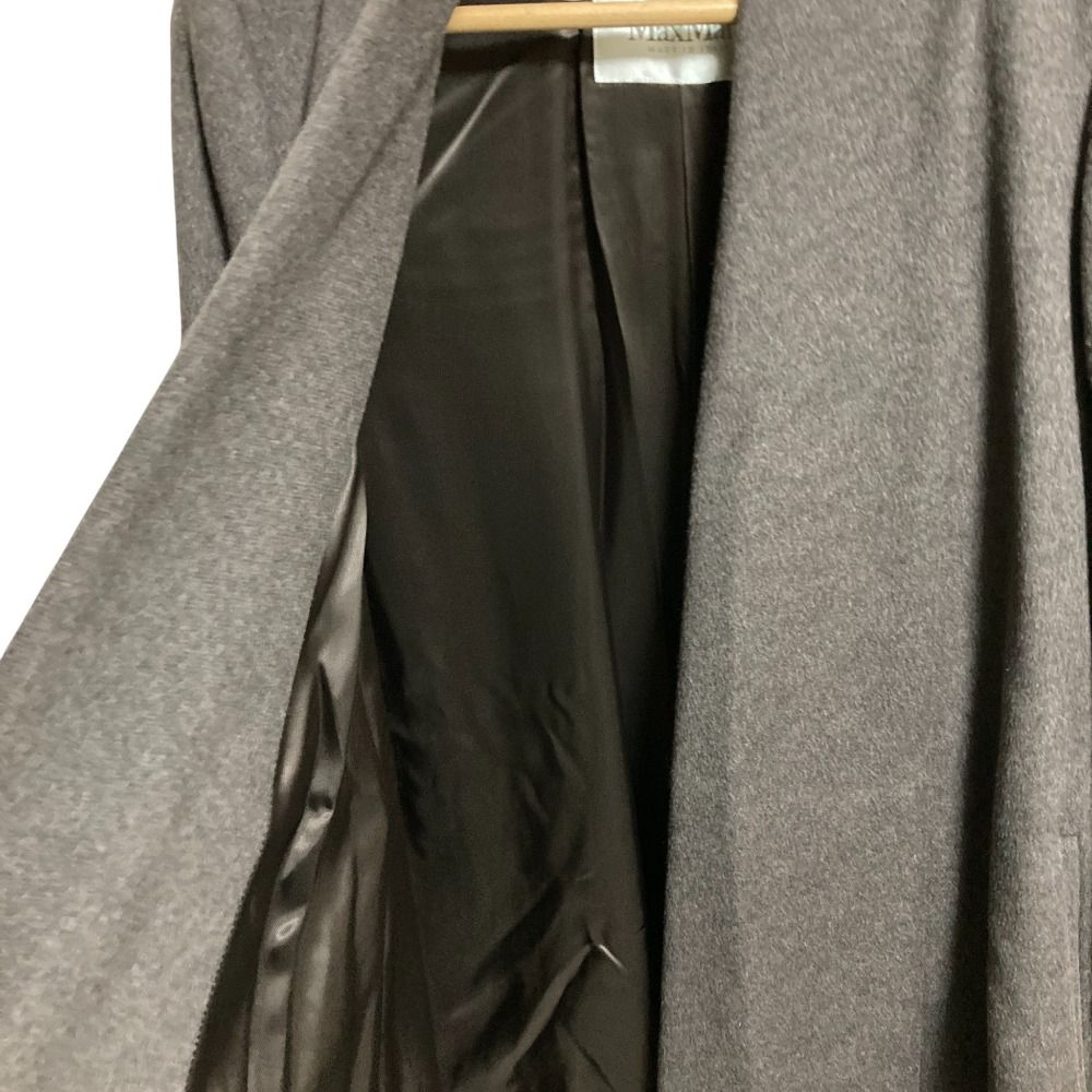 美品 Max Mara マックスマーラ キャメル アンゴラ ウール ベルテッド  