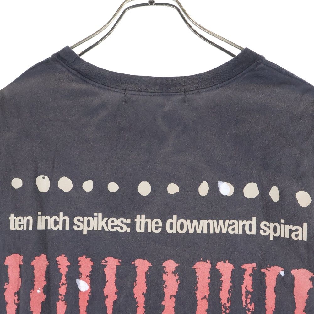  PROJECT G|R プロジェクトジーアール ×NUBIAN SIN WASHED Tシャツ ヌビアン フロントプリント クルーネック半袖Tシャツ ブラック Tシャツ トップス