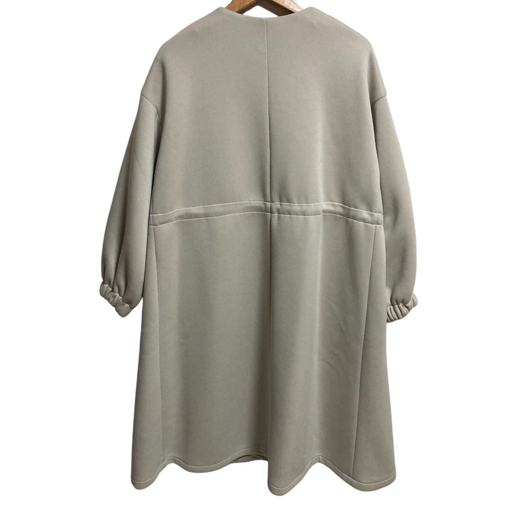 ♥ 24 AW BEARDSLEY ビアズリー ダンボール ギャザーコート フリーサイズ ベージュ レディース 古着