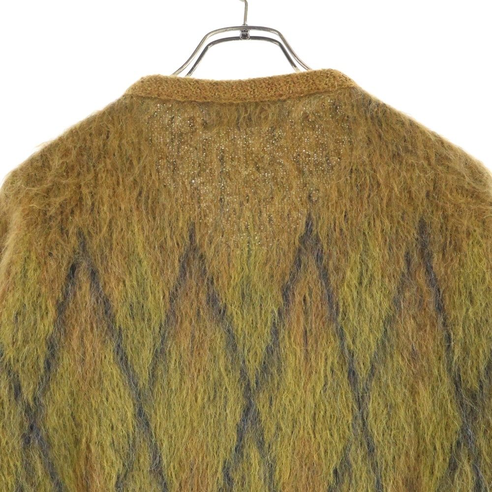 CELINE (セリーヌ) CARDIGAN JACKET アーガイル柄 ブラッシュドモヘア