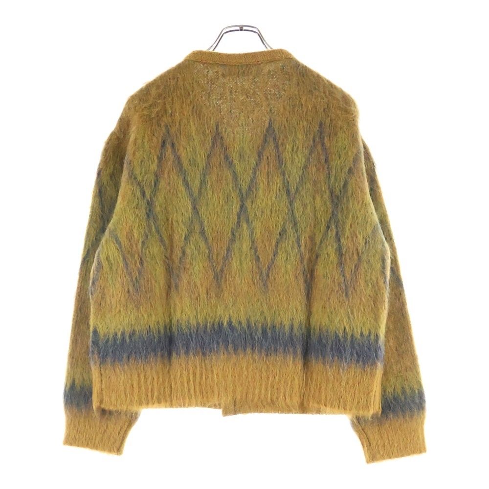 CELINE (セリーヌ) CARDIGAN JACKET アーガイル柄 ブラッシュドモヘア
